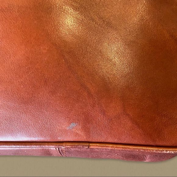Visconti Cognac Mini Leather Crossbody Bag - Picture 6 of 9